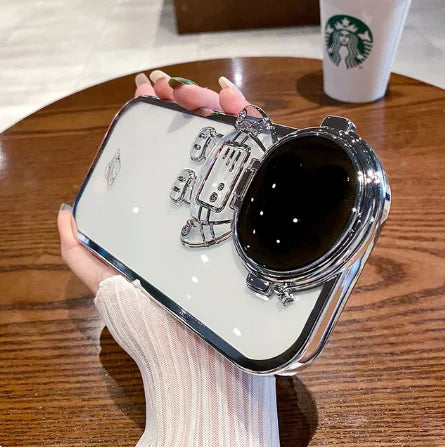 Celestial Astronaut Phone Case with Stand Holder